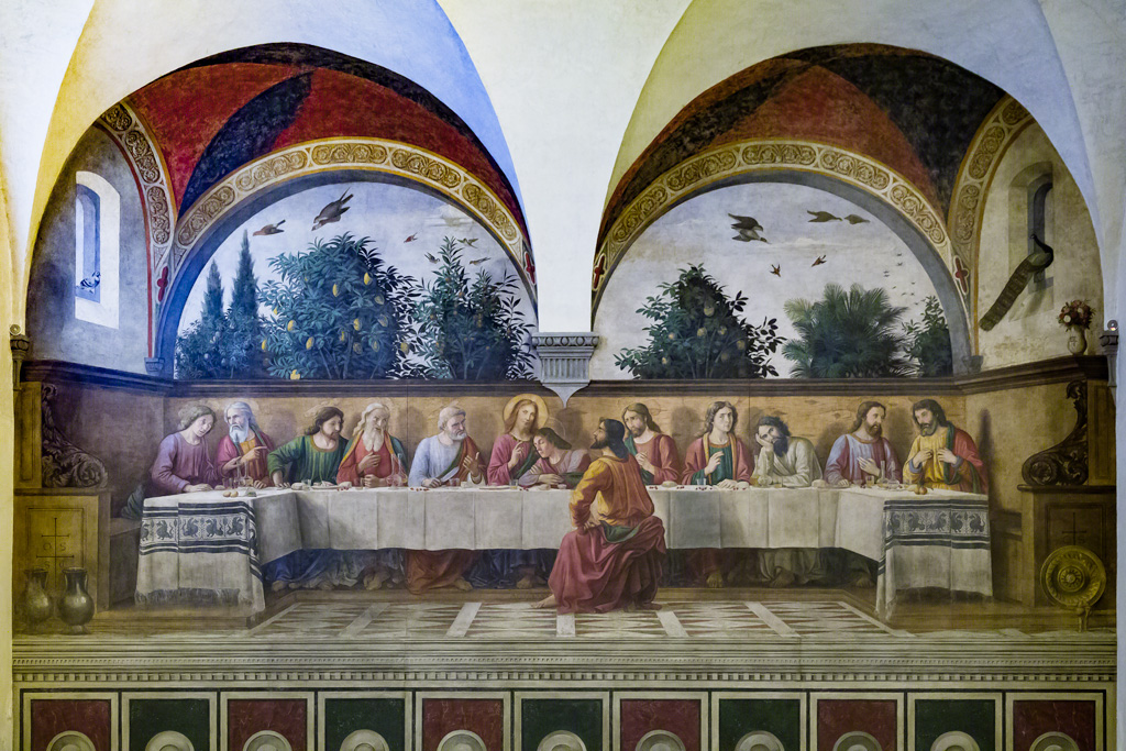 Chiesa di S. Salvatore in Ognissanti, refettorio: Cenacolo, affresco di Domenico Ghirlandaio, 1488.